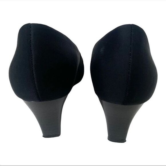 Coach and Four | Black Savory Fabric Slip On Elastic Heels In Women’s | 6.5M - Picture 7 of 10